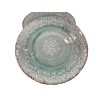 Cynthia Rowley Melamine Dinner Plates Blue Medallion Swirl Cynthia Rowley