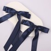 Totelux Bow Hair Clips Hair Ribbon Ponytail Holder Silky Satin