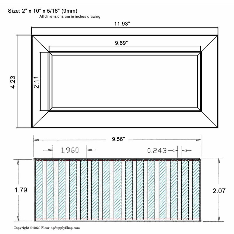 Chameleon Floor Vent Registers - Match Any Floor Tile, Hardwood
