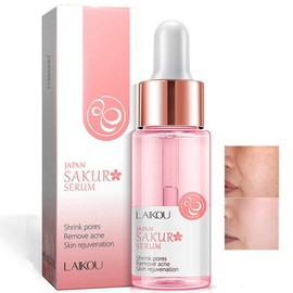AKARY AKARY Sakura Face Fluid Essence Moisturizing Skin Shining Cherry Blossom Hyaluronic Acid Serum Essence Shrink Pores Tightening Skin Face Solution (17ml)