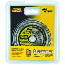 IVY Classic 36174 Ripcross 5-3/8-Inch 24 Tooth Thin Kerf Carbide Circular Saw Blade with 20mm, 10mm Arbor, 1/Card
