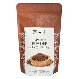 Raslok Ajwain Powder | Carom Seed Powder | Trachyspermum ammi | Ajowan Powder (8.0, Ounces)
