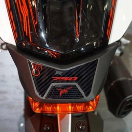 labelbike - 3D Sticker Motorcycle Back Protection and Decoration in Resin Compatible with Honda Hornet 2023-2024