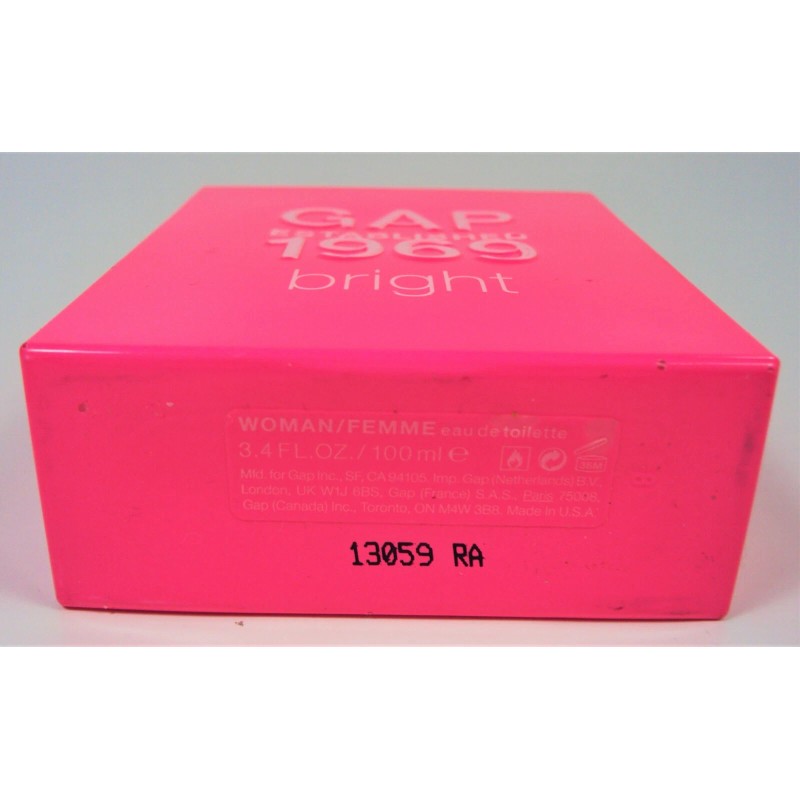 GAP 1969 Bright for Women 3.4 oz / 100 ml