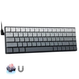 TERPORT HZ-68 Teclado Mecánico Profesional de Switch Hipermagnético, Teclado Gamer con Actuación Ajustable Hall Efect, 8K Tasas de Sondeo,Bajo Retraso,Disparador Rápido,RGB,68 Teclas, para FPS Juegos