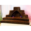Ebros Medieval Castle Archway Fortress LED Light Display Stand For