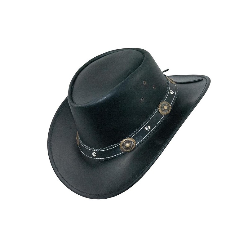 Black Jungle Reedley Leather Hat, Classic Western Hat, Cowboy Hat,
