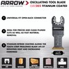 Arrow OSC202-3 Titanium Coated Oscillating Tool Saw Blades for Woodworking,