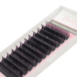 Qeelasee Faux Mink Silk Eyelash Extensions 0.03mm DD Curl 8-15mm Mixed Length Semi-Permanent Individual Lashes Extension Professional Salon Use