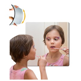 SAFEE MRROR Wall Mirrors for Bedroom Door,Unbreakable Full Length Wall Mirror Tiles,shatterproof Mirror for Kids 1pack 8"x8" Workout for Home Gym Body