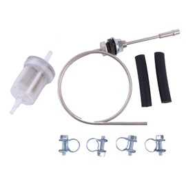 ZTUOAUMA 46cm Diesel Heater Fuel Line Fuel Tank Standpipe Filter Clamp Hose Kit Compatible with Webasto Eberspacher VW T5 T6 Diesel Parking Heater