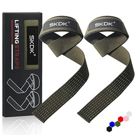 SKDK Correas de Levantamiento de Silicona Antideslizante,Straps para Gym, Levantamiento de Pesas,muñequeras Gym Straps para Gym, Levantamiento de Pesas, Culturismo, Xfit, Entrenamiento de Fuerza