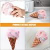 Esponja de Baño Rosa en Forma de Cono de Helado,