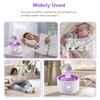 Humidifier for Bedroom, 7-Color Rotating Umbrella Diffuser with Rain Drop