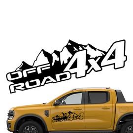 4x4 Off Road Sticker - Car Side Decals - Auto Decoration Accessories Emblem, Waterproof Automotive Body Stickers, Creative Car Tailgate Decals for Trucks