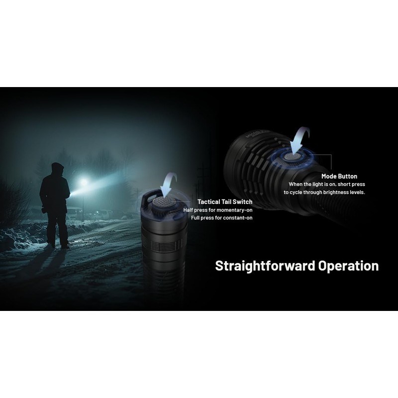 Nitecore MH40 Pro 3500 Lumen Long Throw Flashlight with USB-C