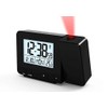 Wireless Alarm Clock with Projection WT 546 Projection Alarm Clock Black Snooze Function Temperature Display