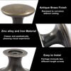 Zorveiio 8 Pcs Round Antique Cabinet Knobs 1.18" Diameter Bronze