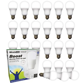 Miracle LED Nature’s Vibe Boost Morning Wake Up LED Light Bulb, 24-Pack