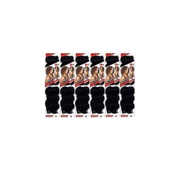 Harlem 125 Kima Braid Ocean Wave 8" 2 pieces per pack 6-PACKS (8", T1B/BG)