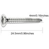 Greluma Pack of 25 M5 304 Stainless Steel Eyelet Tapes
