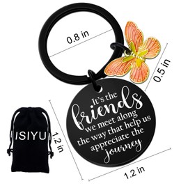Friendship Gifts for Women Friends Gifts Keychains for Women Female Sister True Best Friends Birthday Graduation Christmas Key Chain Gift for Bff Bestie
