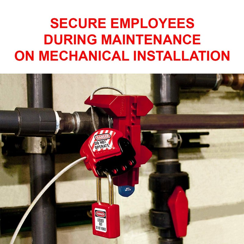 Master Lock S3080 4-leg quarter turn valve lockout valve locking