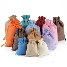 Cotton natural pouch, dust bag, inner bag, cotton linen plain drawstring pouch / 광목 천연 파우치 더스트백 이너백 면 린넨 무지 복 주머니