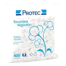 Torundas de Algodón Protec, Pack con 1000 Unidades