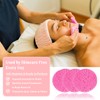 Spunspon 50-Count Facial Sponges, Compressed Natural Cellulose, Pink, Round Shape,