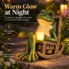 Solar Frog Garden Light for Outdoor Decoration – Waterproof Resin