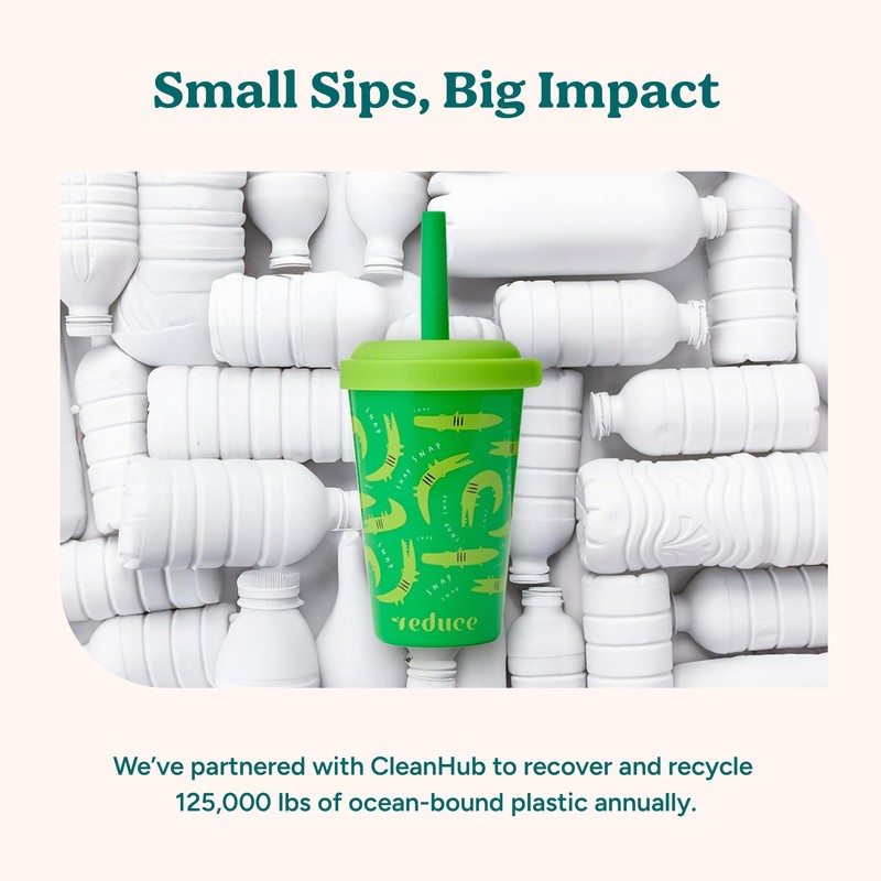 REDUCE GoGo's Kids Portable Tumbler Cups with Lids and Spill-Proof