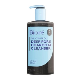 Biore Deep Pore Charcoal Cleanser Unisex for Cleanser 6.77 oz