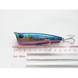 Splash From Head Popper 4 Colors 24g 90F Sardine Redhead Candy Pink Yellowtail Flutter Topwater Blue Bubble Popping Splash Splash Squirrel Sea Bass Floating Pencil Bait Tuna (Set of 4 Colors)