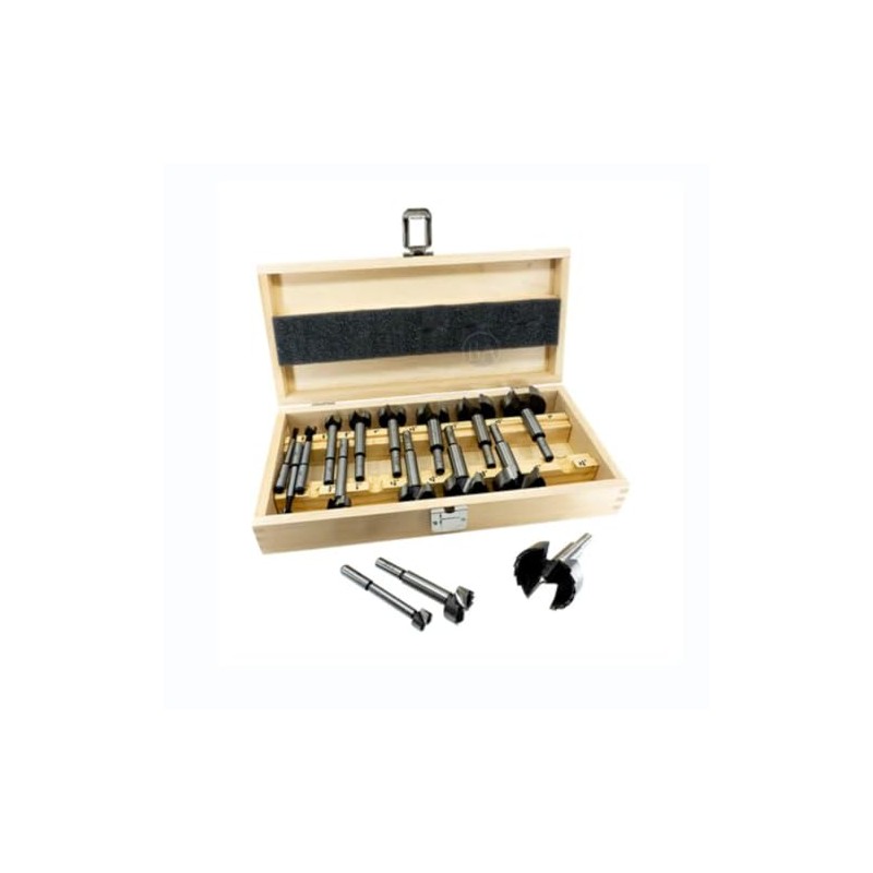 Benchmark Abrasives 16 Piece Forstner Bit Set