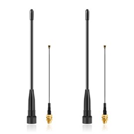 Meshtastic High Gain 915MHz LoRa Whip Antenna, 17cm 10dBi Long Range SMA Male Omni Antenna for ESP32 LoRa V3 RAK Development Board 915MHz LoRa Module with 15cm IPEX Extension Cable (2 Sets), Slinkdsco