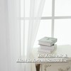 HUTO 2 Panels Small White Sheer Curtains 45 inches Long