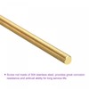 sourcing map M6 x 250mm Fully Thread Rod Brass Threads