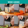 2 Pcs Large Crinkle Cutter - French Fry Slicer -