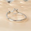 Eiffy Zircon Jewish Star of David Ring for Women Simple