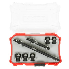 ARES 27086 – Nut Driver Set – SAE Magnetic 7-Piece – Detachable and Cleanable – Radial 6 Point Drive Sockets Load on Flats - Removable Socket Ends for Easy Cleaning – Heavy Duty CR-V Steel