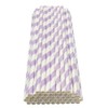 Haobase 50Pcs Paper Drinking Straws, Biodegradable Paper Straws for Drinking