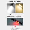 Pen Flashlight USB Charge 3 Light Sources LED Chip Clip