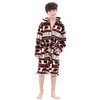 OUFANG Kids Plush and Soft Robe Boys Girls Solid Hooded