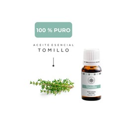 Aceite Esencial de Tomillo | Grado Terapéutico | Fortalece defensas del cuerpo | Reconforta congestión y respiración | Difusor + Uso Tópico |Aceite de 1º Destilación|Gotero de 11ml|Aromaterapia Árbora