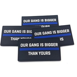 Polizeimemesshop Our Gang is Bigger PVC Patch with Velcro Police