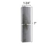 7" Square Rectangle Hinge Heavy Duty Weld on Steel Ball