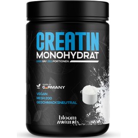 Creatine Monohydrate Powder 1 kg / 1000 g - Ultra Pure Creatine Monohydrate with Inulin - High Dose - Extra Pure Creatine Monohydrate - Creatine Powder Monohydrate - Vegan Laboratory Tested