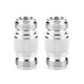 Walfront 2 x Coaxial Connectors, 50Ω RF Converter N-type Female to N-type Female