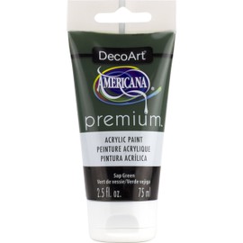 Premium Acrylics Sap Green Artist Paint, Acrylic, 3.8 x 3.8 x 13.7 cm